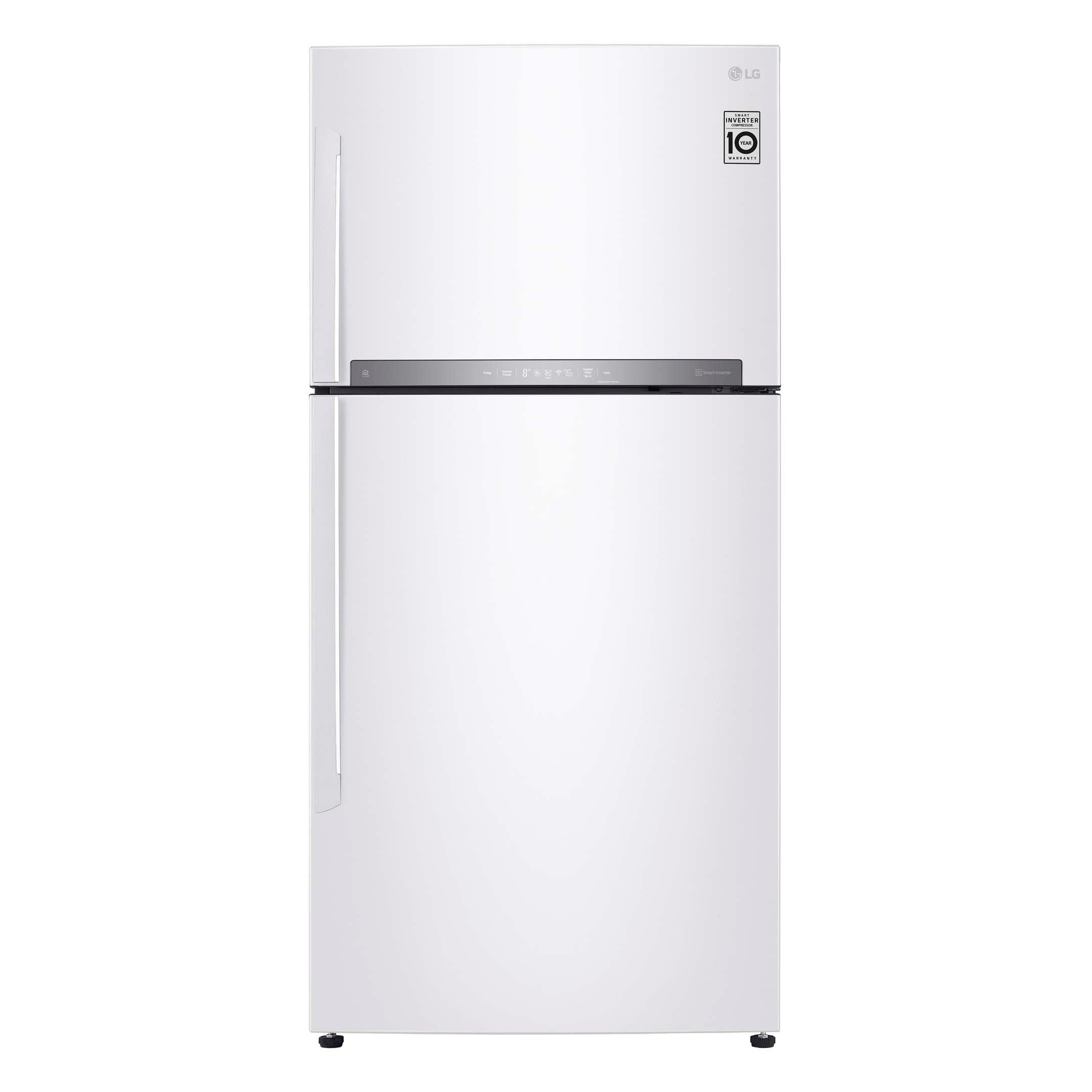 LG Refrigerator 13.3Cu.ft, Freezer 4.6Cu.ft, ThinQ (wifi), Smart Inverter, White