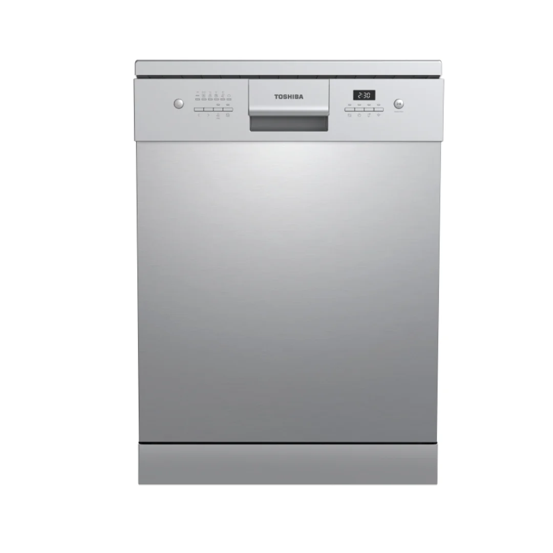 Toshiba Free Standing Dishwasher 14 Place Setting 8 Program Stainless Steel