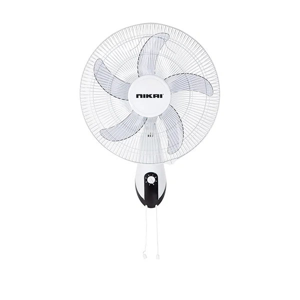 Nikai Wall Mount Fans 16 inch, 45W, 5Blades, 3Speed, White