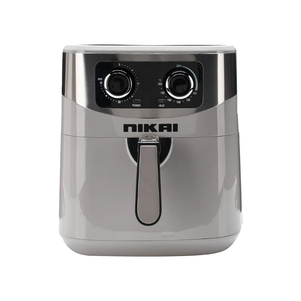 Nikai Air Fryer, From 1600 W To 1800 W, Basket 7 L, Outer Pot 9.2 L, Silver
