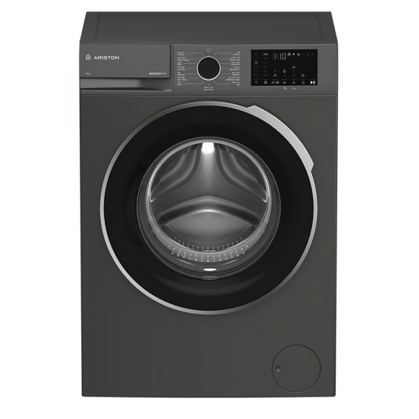 Ariston Washer Front Load – 8 Kg Washing – 15 Programs – Gray