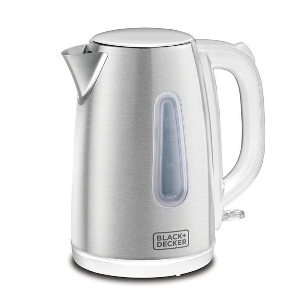 BLACK+DECKER Electric Kettle Cordless – 2200 W – 1.7 L – Silver