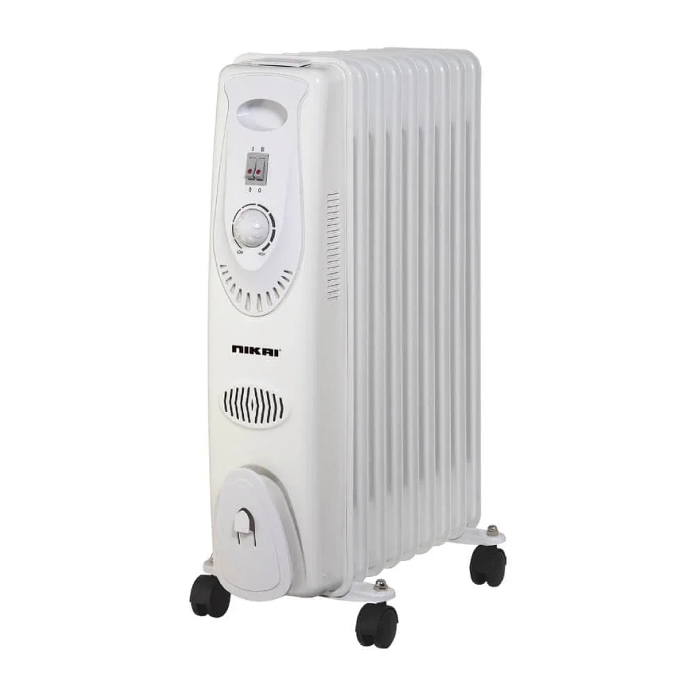 Nikai Oil Heater 9 Fins 2000W – White