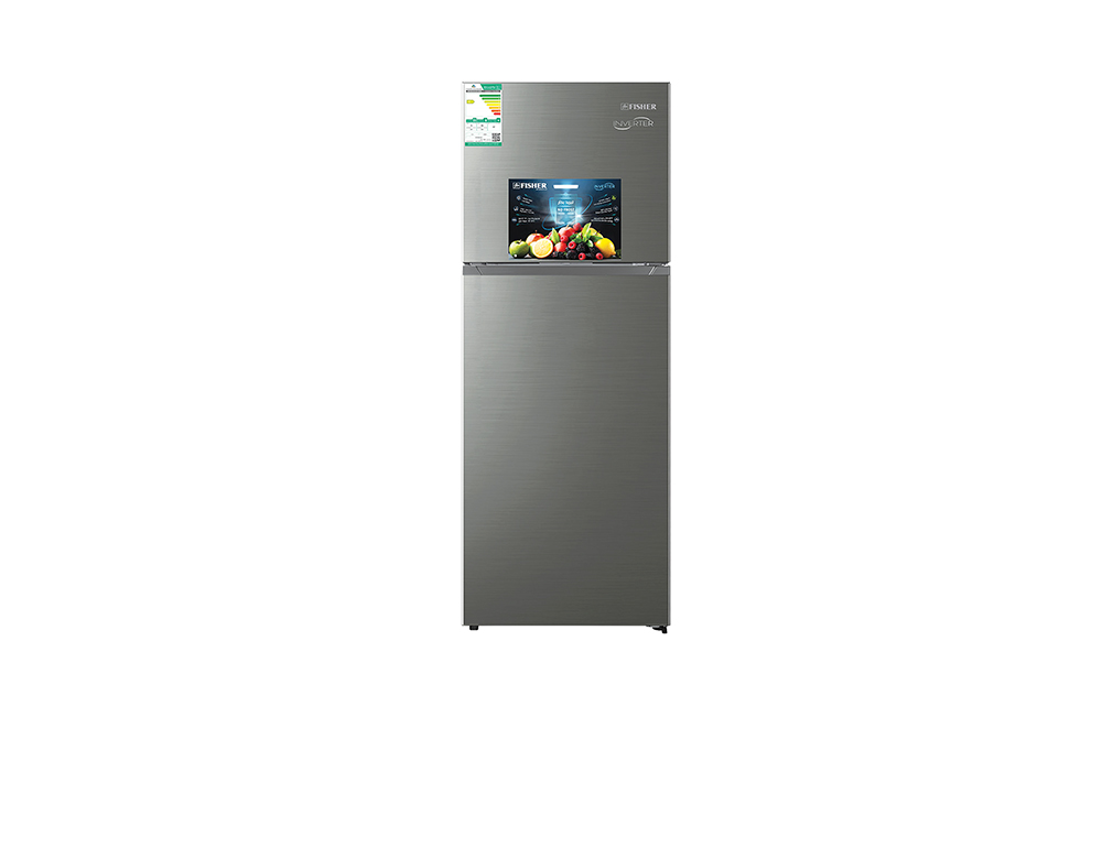Fisher 2-Door Refrigerator 11.3 cu ft (316 L) Steam Silver