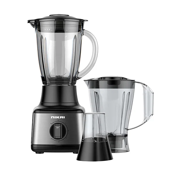 Nikai Blender, 3 In 1, 500 W, 5 Speeds, Black