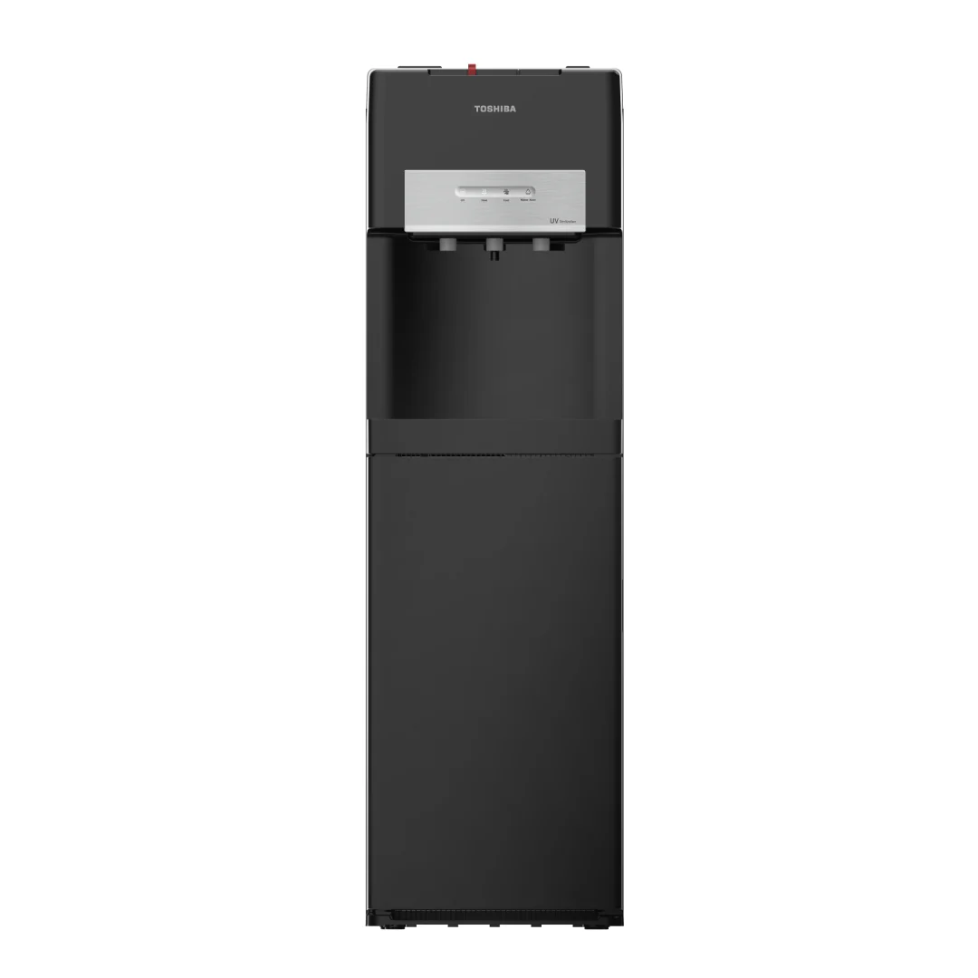 Toshiba Bottom Loading Water Dispenser with UV Light Stainless Steel Tank Black