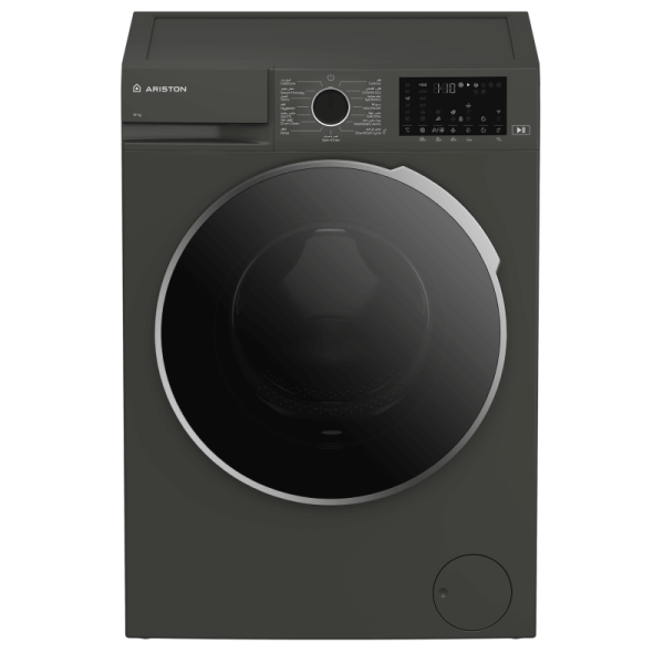 Ariston Washing Machine Front Load 10kg – 15 Programs – Gray