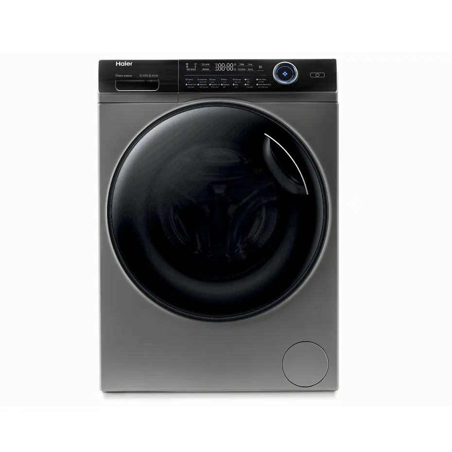 Haier - Front Load Automatic Washing Machine, Black, 12 kg Capacity