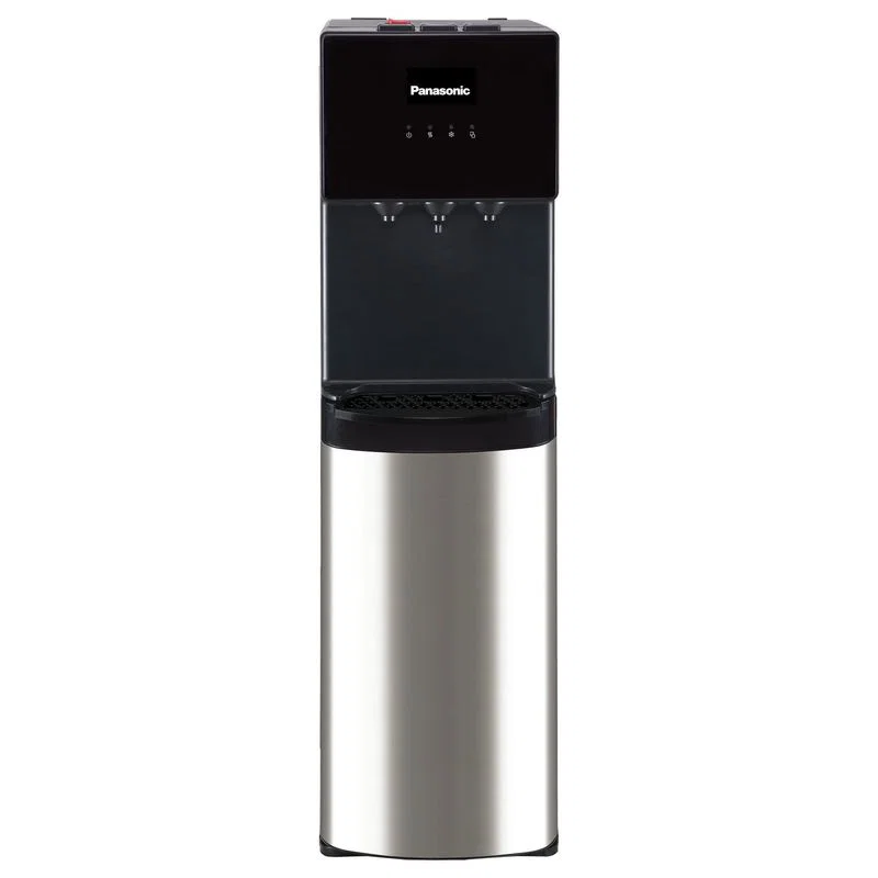 Panasonic Top Loading Water Dispenser 20L 3 Taps Stainless Steel Hot Cold Normal