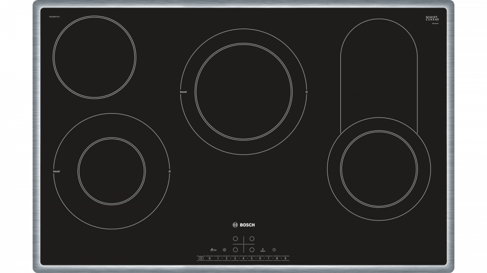 Bosch built-in electric hob with 4 ceramic burners, 60*80 cm, German made