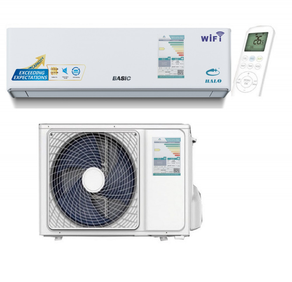 Basic Halo Split Air Conditioner, 2 Ton Cooling Capacity, WiFi, BTU24000