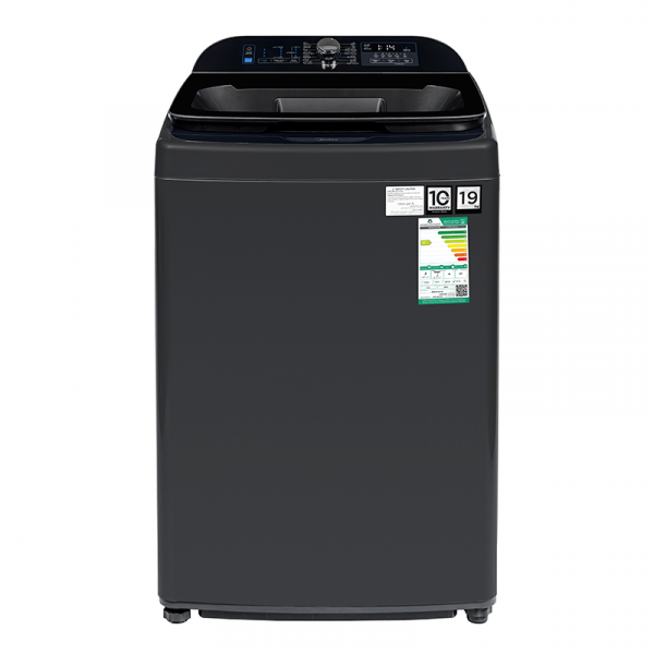 Midea Washer Top Load – 19 kg Washing – 16 Programs – Titanium