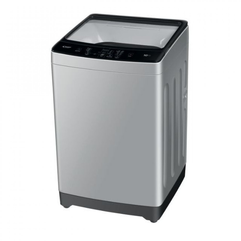 Candy top-loading automatic washing machine, 8 kg capacity, LED display, silver, 8 programs