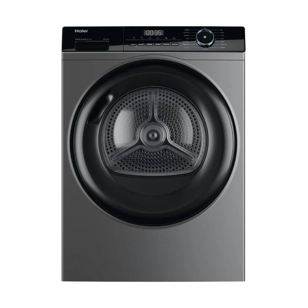 Haier Freestanding Heat Pump Tumble dryer, 10 Kg,Grey