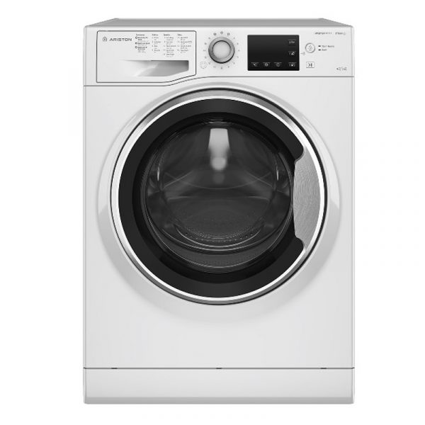 Ariston Washer and Dryer Front Load – 9 Kg Washing & 6 Kg Drying – 16 Programs – White