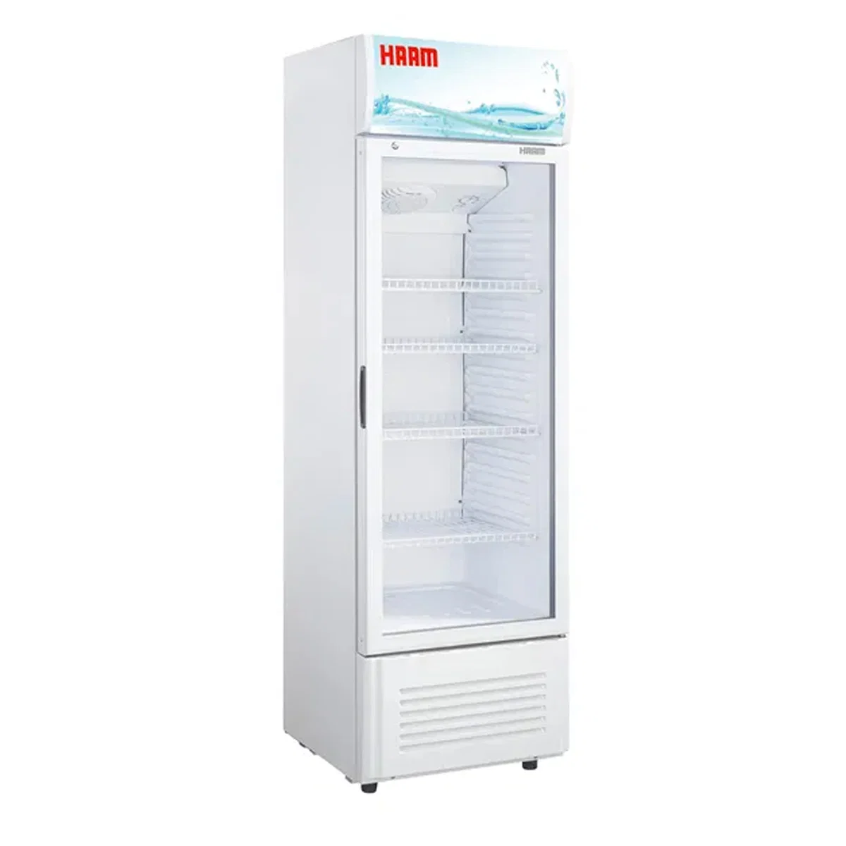 Haam Commercial Display Fridge, 11.9 Cu. Ft, White