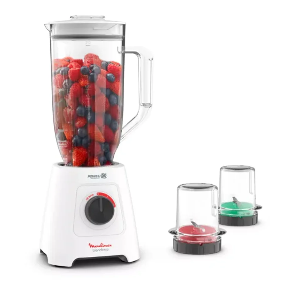 Moulinex Blendforce XXL 2.8L 600W White Blender with Grinder & Chopper