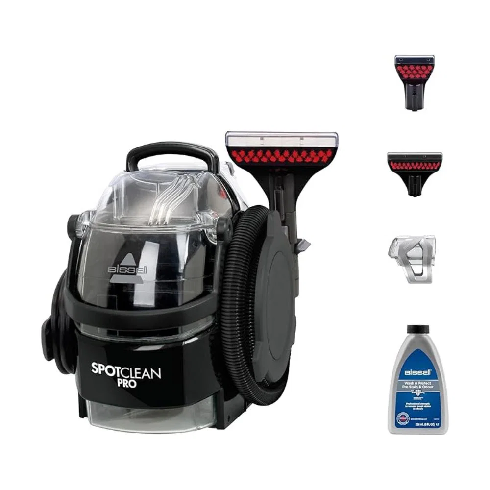 Bissell - SpotClean Pro, Most Powerful Portable Professional Carpet Cleaner, Removes Spots, Spills & Stains, Cleans Carpets Stairs, Upholstery and Car Seats