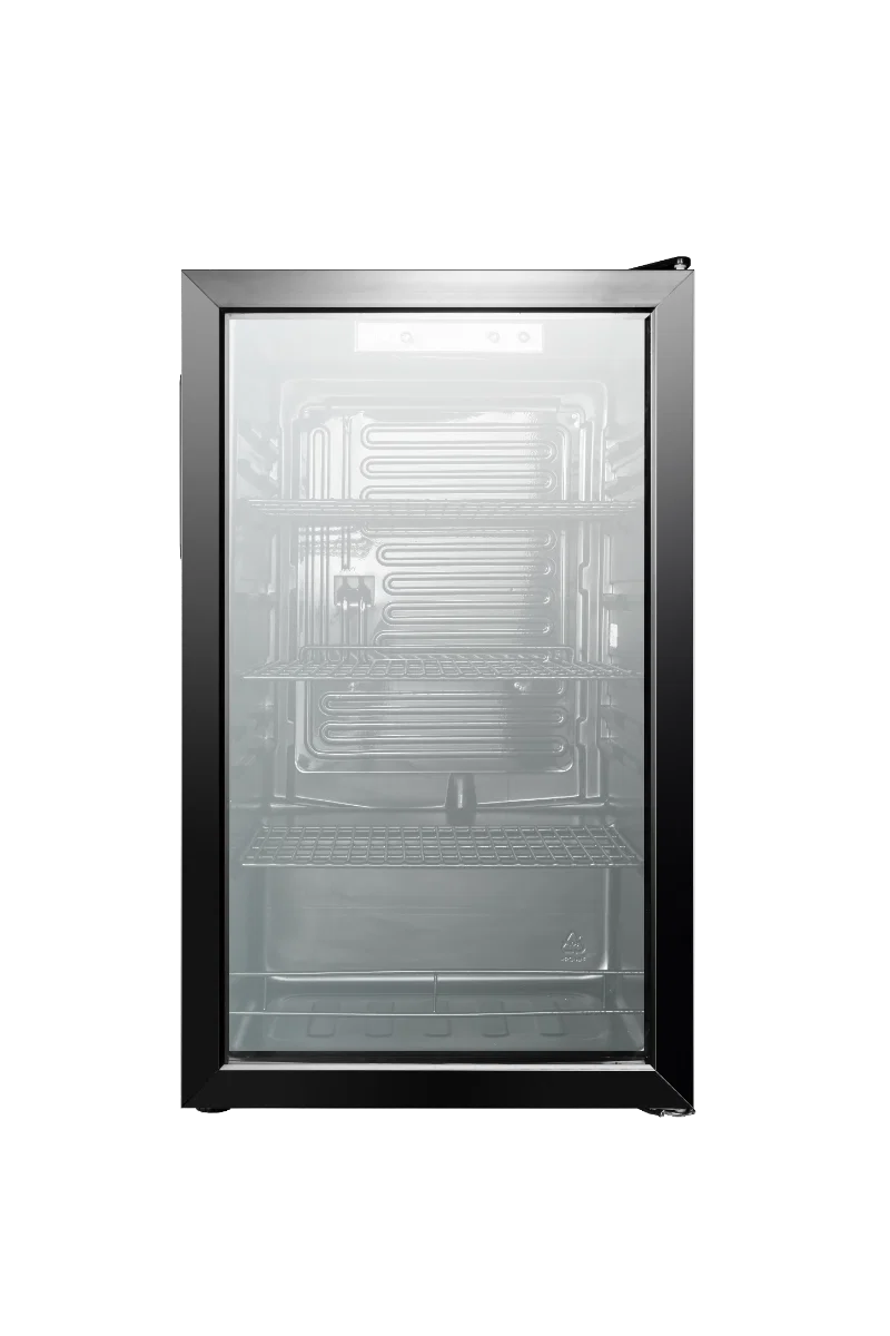 Nikai Display Refrigerator, Single Door,126 L, Defrost Cooling System, Black
