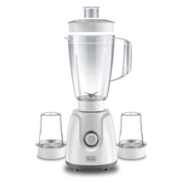 BLACK+DECKER Blender – 2 Speeds – 1.5 L – 400 W- White