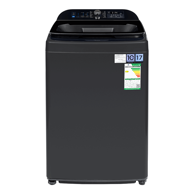 Midea Washer Top Load 17 kg Washing16 Programs Titanium