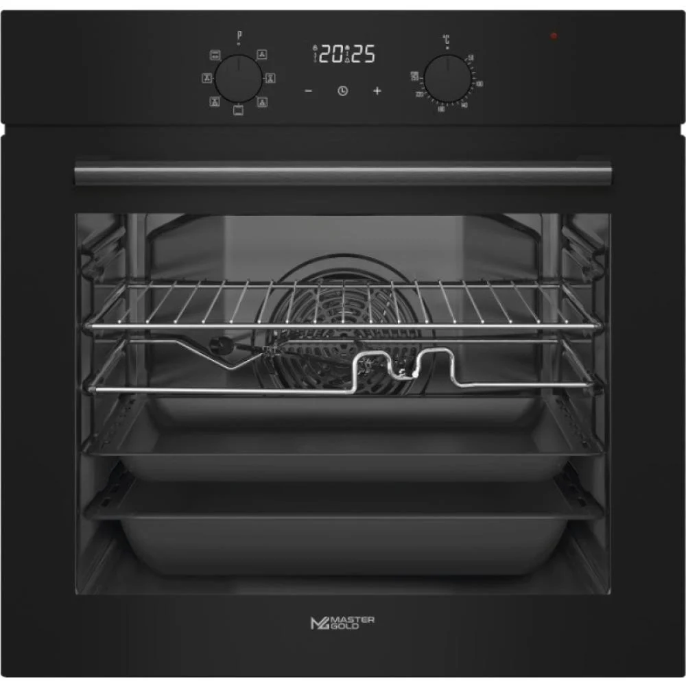 Master Gold Built-in Electric Oven 60cm 8 Functions Black Fan