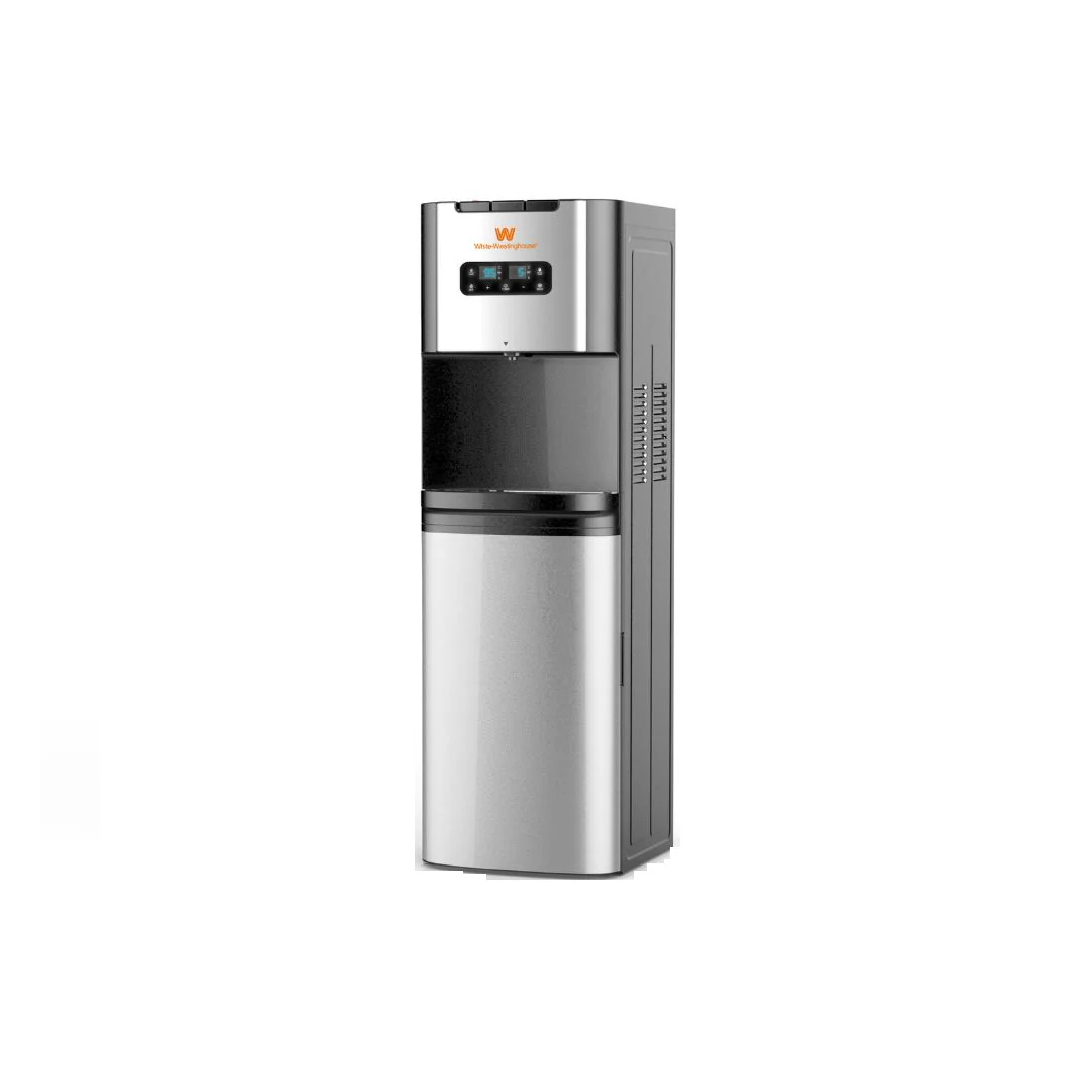 White Westinghouse Bottom Loading Water Dispenser Stainless